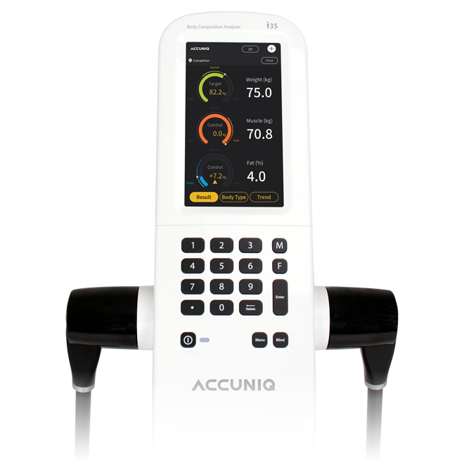 accuniq-i35-series-diagnofit accuniq BC380 par diagnofit spécialiste du diagnostic forme santé par mesure de composition corporelle.