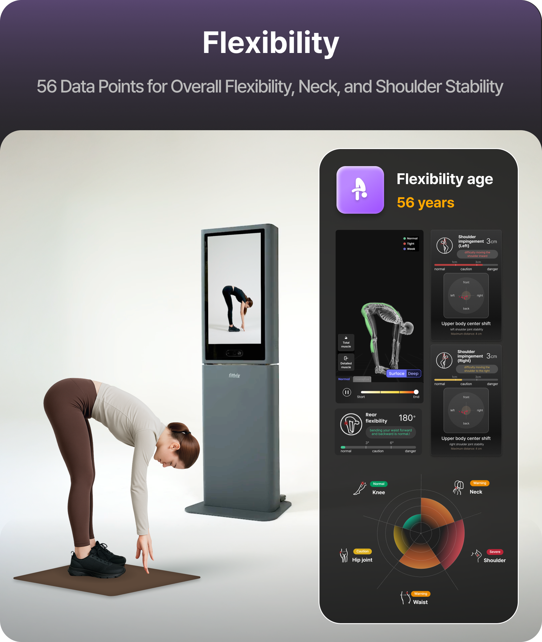 Mesure de la flexibilité avec le Fittrix FX5 Mesure de la flexibilité avec le Fittrix FX5