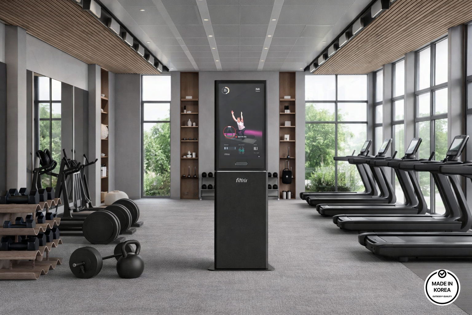 Fittrix Signature FX5 installé dans une salle de sport Fittrix Signature FX5 installé dans une salle de sport