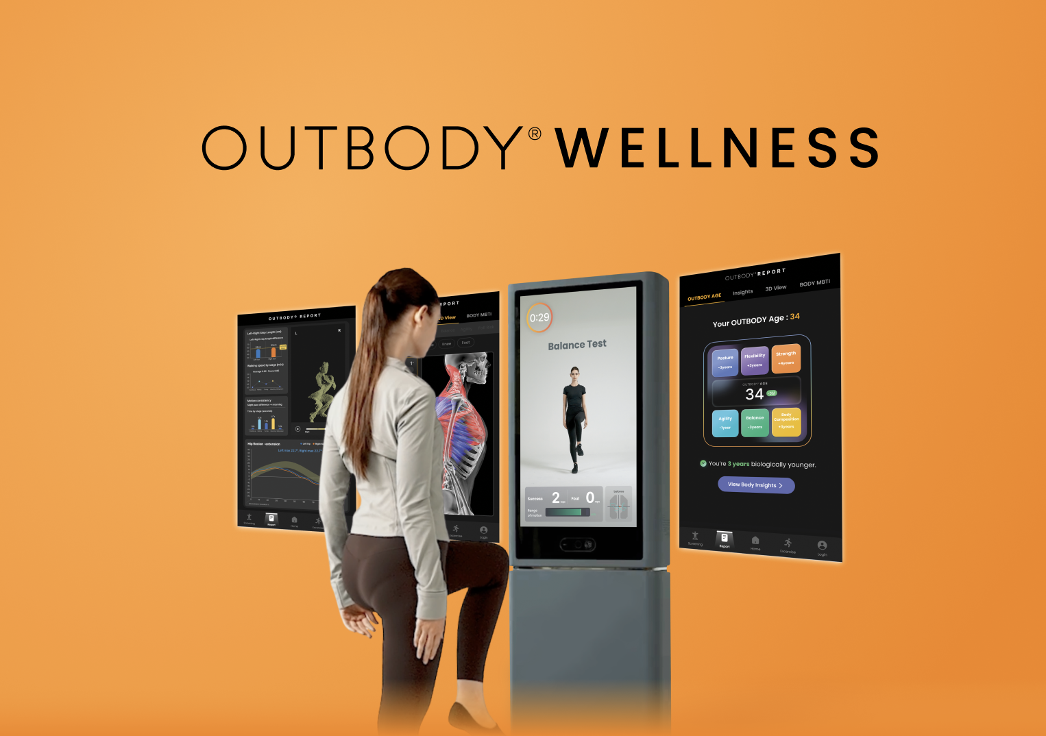 OUTBODY Wellness : évaluation de l'état musculosquelettique OUTBODY Wellness : évaluation de l'état musculosquelettique